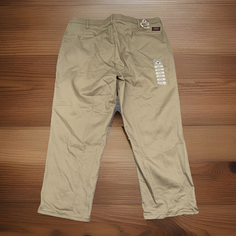 Bulwark FR Cat 2 Pants Loose Fit Canvas Khaki Sz 42x29‎ Flame Resist NEW W/ TAGS